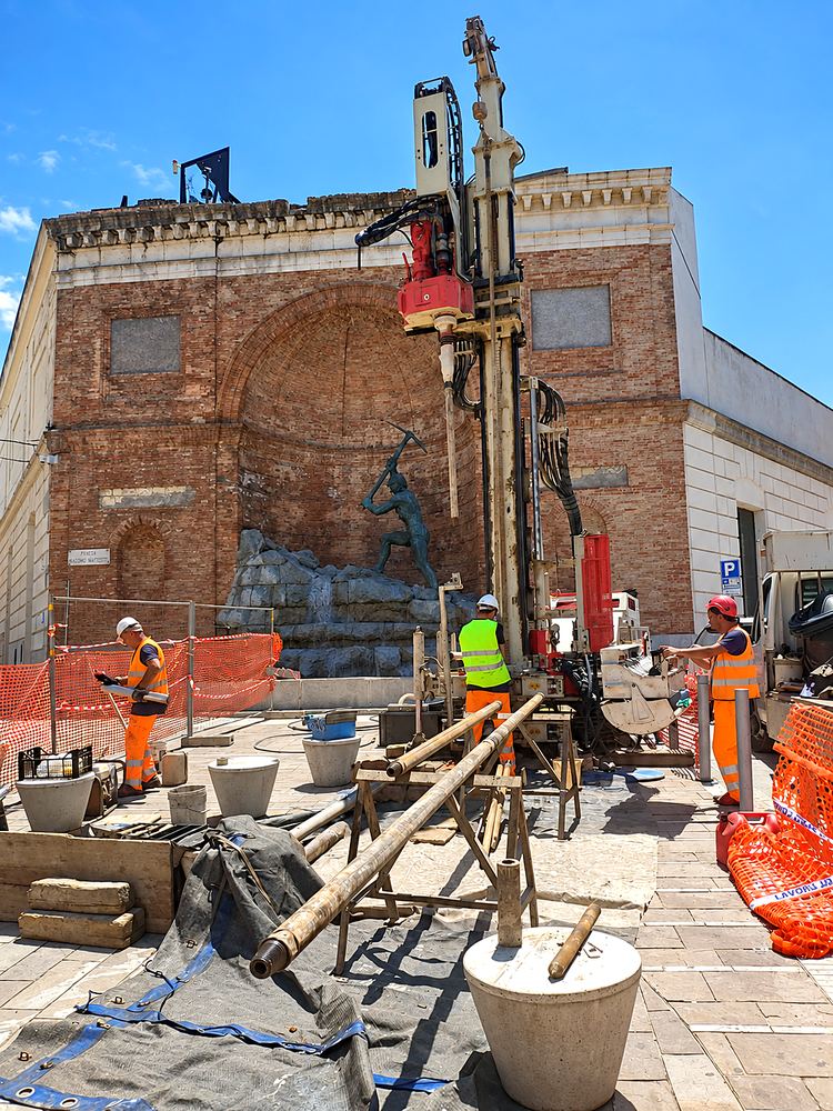 Perforazione in contesto urbano storico
